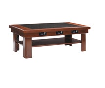 Vollrath 7552284 Induction Table, Solid Maple Table, Dark Red Mahogany Color