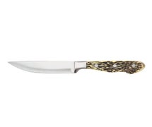 Walco 930529 Buckstag Jumbo Steak Knife, Pointed Tip, Delrin Handle, 12/PK