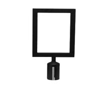 Winco CGSF-12K Stanchion Top Sign Frame, Black