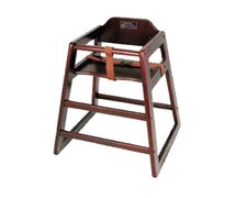 Winco CHH-103A Mahogany Wood High Chair, Assembled
