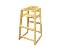 Winco CHH-601 Natural Wood Pub High Chair, Counter Height, KD