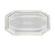 Winco CMT-1420 Serving Tray, Octagonal 14" x 20", Chrome Plated