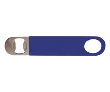 Winco CO-301PB Flat Bottle Opener, Blue PVC Coating, S/S