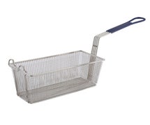 Winco FB-20 Fry Basket, 13-1/4" x 5-5/8" x 5-5/8", 10" Blue Hdl