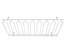 Winco GHC-1836 Glass Rack, Overhead, 8 Channels, 18" x 36" x 4", Chrome Plated