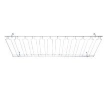 Winco GHC-1848 Glass Rack, Overhead, 11 Channels, 18" x 48" x 4", Chrome Plated