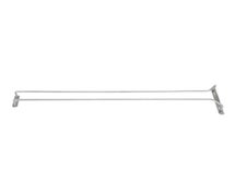 Winco GHC-24 Wire Glass Hanger, Single Channel, 24", Chrome Plated