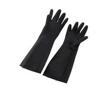 Winco NLG-1018 Natural Latex Gloves, 10" x 18", Black