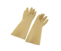Winco NLG-816 Natural Latex Gloves, 8-1/2" x 16", Yellow