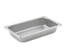 Winco SPQ2 Straight-sided Steam Pan, 1/4 Size, 2-1/2", 25 Ga S/S