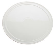 Winco WDP007-103 Ardesia Mazarri 12"Dia. Porcelain Round Platter, Bright White, 12/CS