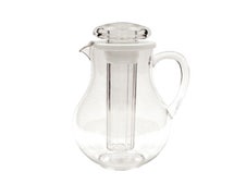 Winco WPIT-19 64oz PC Pitcher w/Ice Tube Core