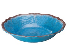 Winco WDM001-406 Ardesia Luzia 7-1/2"Dia Melamine Hammered Bowl, Blue, 24pcs/case, Blue