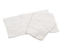 Winco BTW-30 100% Cotton White Cotton Bar Towel 16"x19", Case of 12
