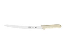 Winco KWP-91 9-1/2" Bread Knife, White PP Hdl, Curved