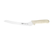 Winco KWP-92 9" Bread Knife, White PP Hdl, Offset
