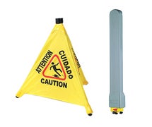 Winco CSF-SET Caution Sign, Pop-up Safety Cone with Storage Tube