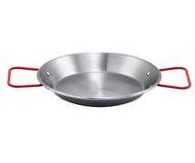 Winco CSPP-11 11" Paella Pan, Polished Carbon Steel (Spain)