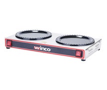 Winco ECW-2 Electric Coffee Warmer, Double Burners, Stainless Steel, 200 Watts