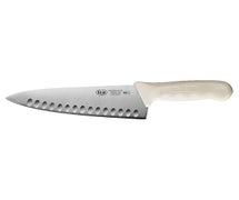 Winco KWP-81 8" Hollow Ground Cook's Knife, White PP Hdl