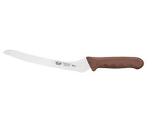 Winco KWP-92N 9" Bread Knife, Brown PP Hdl, Offset