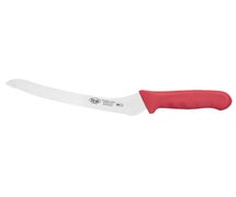 Winco KWP-92R 9" Bread Knife, Red PP Hdl, Offset