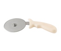 Winco PPC-4W Pizza Cutter, 4"Dia Blade, White PP Hdl