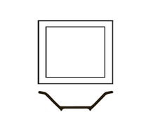 World Tableware SL-114C - Slate 4" Square Micro Plate