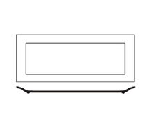 World Tableware SL-23C - Slate  12-1/4"x6" Rectangle Coupe Plate