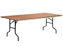 Flash Furniture 36''x72'' Rectangular Wood Folding Banquet Table with Clear Coated Finished Top