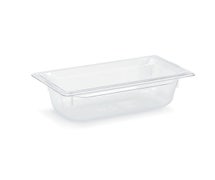 Vollrath 8036410 - Sp 150Mm,6"/ Third-Size Plastic Pan, Clear, 6/CS