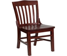 Flash Furniture Mahogany Wood Dining Chair with School House Back