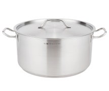 Vollrath 3905 Sauce Pot with Cover - Optio Stainless Steel 22 Qt.