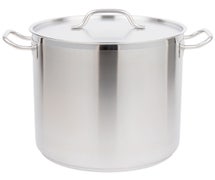 Vollrath 3506 Stock Pot with Cover - Optio Stainless Steel 27 Qt.